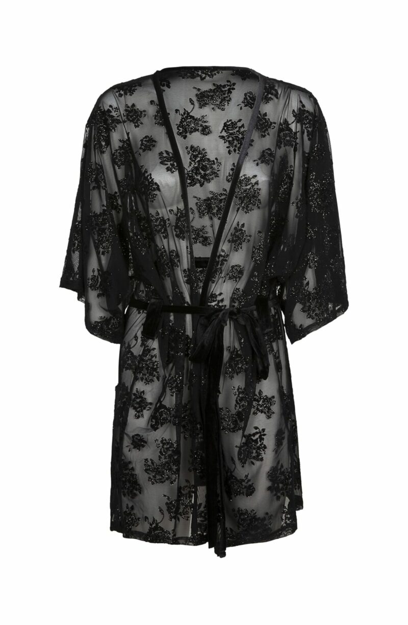 Kimono in tulle floccato 3